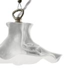 Handmade Pendant Lamp in Glossy Ceramic with Roses - Lecco Viadurini