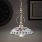 Handcrafted Ceramic Suspension Lamp with Passanastri - Naples Viadurini