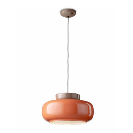 Ceramic Pendant Lamp of Different Finishes Made in Italy - Corcovado Viadurini