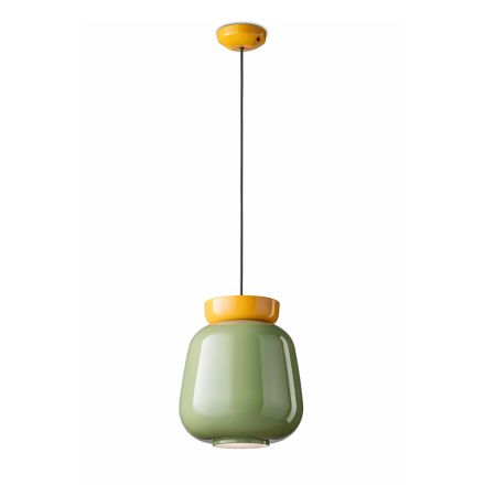 Pendant Lamp in Ceramic and Glass Made in Italy - Corcovado Viadurini