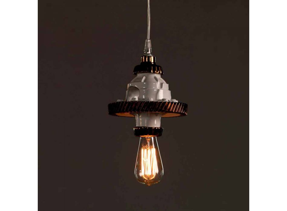 Suspension Lamp in Ceramic in 3 Finishes of Modern Design - Futurism Viadurini