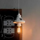 Suspension Lamp in Ceramic in 3 Finishes of Modern Design - Futurism Viadurini