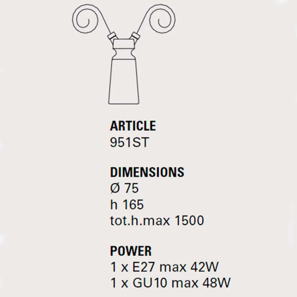 Ceramic pendant lamp for Battersea - Toscot composition Viadurini