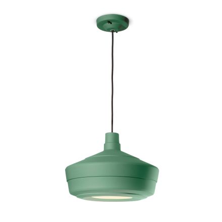 Suspension Lamp in Green Ceramic or Mud Made in Italy - Churuata Viadurini