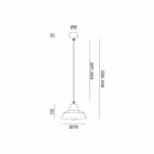 Pendant lamp in antiqued iron with bell Virginia Il Fanale Viadurini