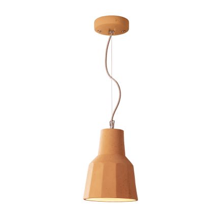 Suspension Lamp in Tuscan Majolica Handmade in Italy - Toscot Rossi Viadurini