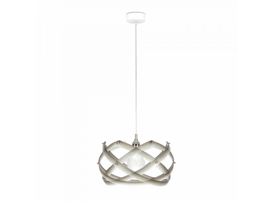 Pendant lamp in methacrylate with decoration, diam.40 cm, Vanna Viadurini