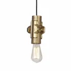 Suspension Lamp in White, Anthracite or Gold Metal 2 Sizes - Meccasmo Viadurini