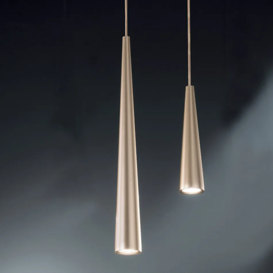 Suspension Lamp in White, Black or Gold Metal 2 Sizes - Girotondo Viadurini
