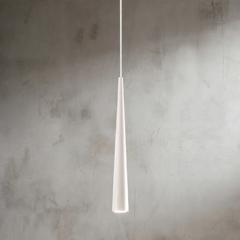 Suspension Lamp in White, Black or Gold Metal 2 Sizes - Girotondo Viadurini