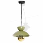 Metal Suspension Lamp with Modern Gold Detail Made in Italy - Valta Viadurini