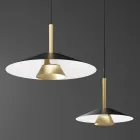 Mira Metal Pendant Lamp in Various Finishes Viadurini