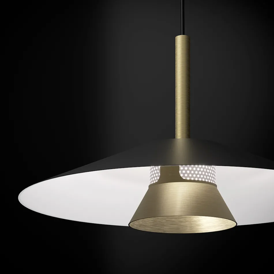 Mira Metal Pendant Lamp in Various Finishes Viadurini