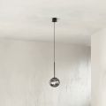 Suspension Lamp in Painted Metal and Blown Glass - Ailanto
