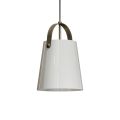 Pendant Lamp in Antique Brass and Glass Made in Italy - Dolci