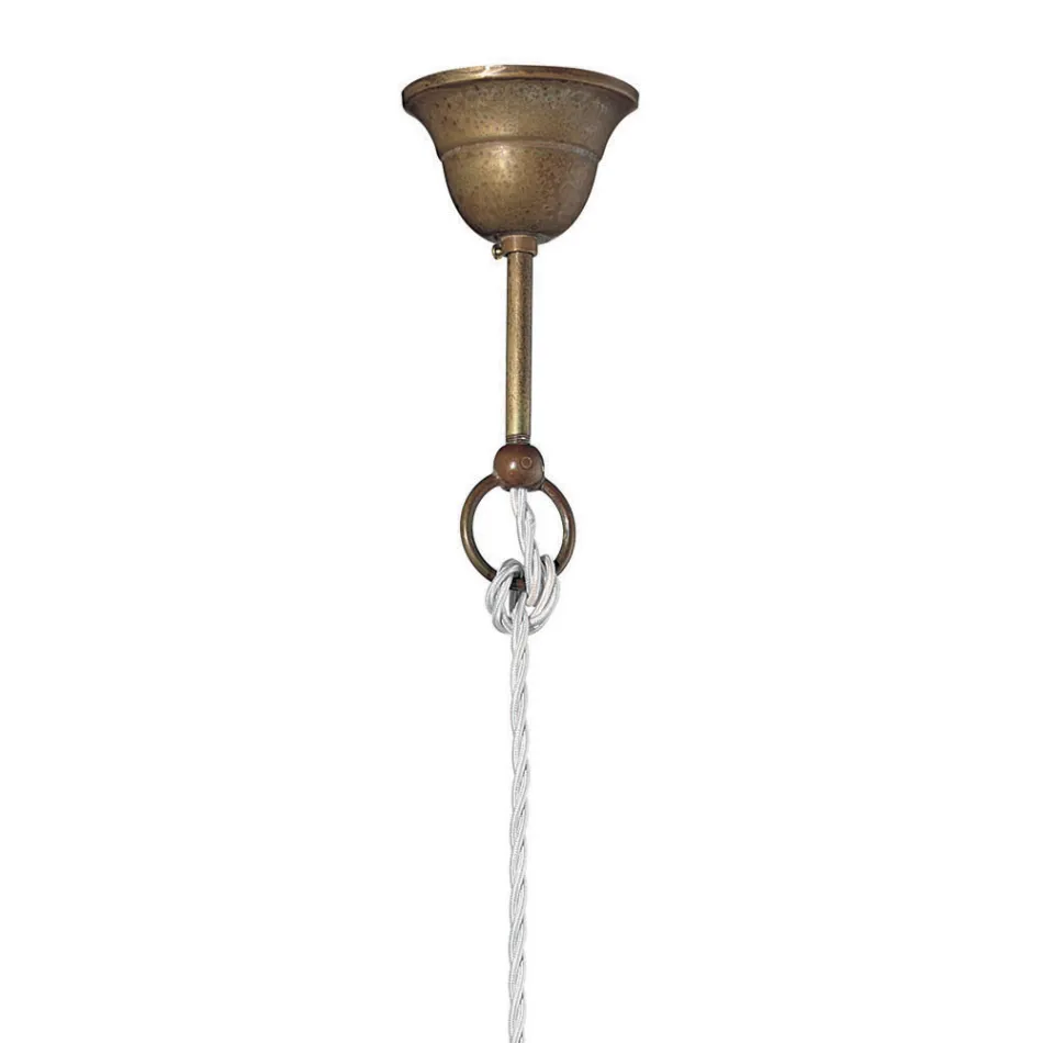 Suspension Lamp in Brass and Copper Made in Italy - Snail Viadurini