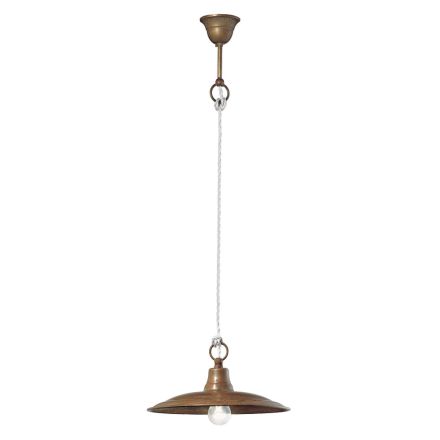 Suspension Lamp in Brass and Copper Made in Italy - Snail Viadurini