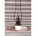 Pendant lamp in brass and copper mill with hook Viadurini