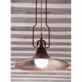 Modern pendant light made of brass and copper Mulino