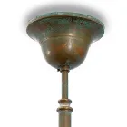 Brass, Glass, and IP44 Pendant Lamp Made in Italy - Drago Viadurini