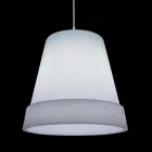 Suspension Lamp in White Polyethylene Made in Italy - Minervo Viadurini