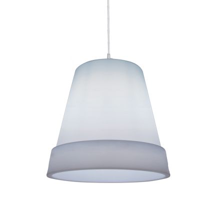 Suspension Lamp in White Polyethylene Made in Italy - Minervo Viadurini
