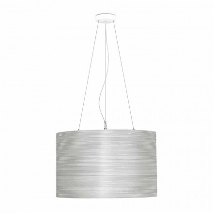 Suspension lamp in white polypropylene diameter 60 cm Debby Viadurini