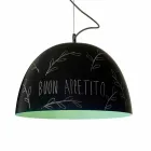 Suspension lamp in resin In-es.artdesign H2o Modern blackboard Viadurini