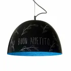 Suspension lamp in resin In-es.artdesign H2o Modern blackboard Viadurini