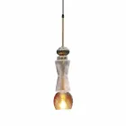 Suspension Lamp in Murano Glass with Antique Decoration Made in Italy - Missi Viadurini