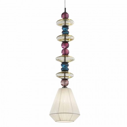 Venice Glass Pendant Lamp, Handmade in Italy - Amilia Viadurini