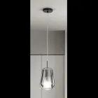 Pendant Lamp in Glass and Transparent Wire Made in Italy - Trilly Viadurini