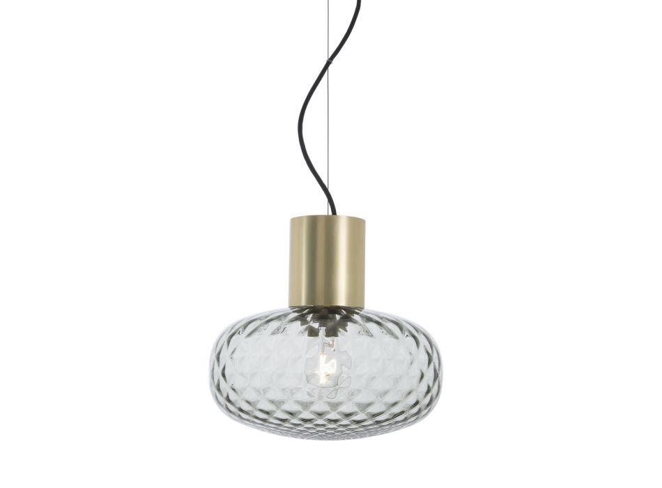 Pendant Lamp in Transparent or Satin Glass Made in Italy - Lucciola Viadurini