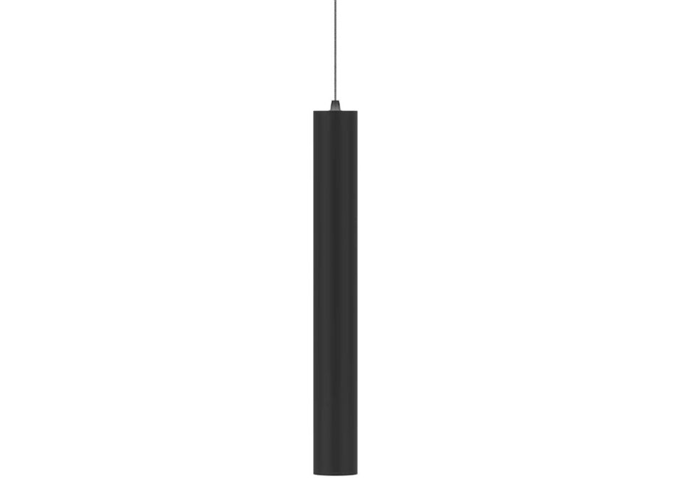 Decorative Led Suspension Lamp in White or Black Aluminum - Rebolla Viadurini