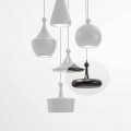 LED Suspension Lamp Made in Italy in Ceramic - L4 sequins Aldo Bernardi