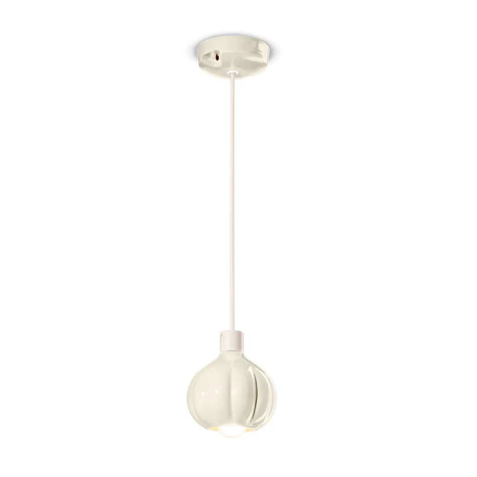 Modern Pendant Lamp in Colored Ceramic Made in Italy - Afoxe Viadurini
