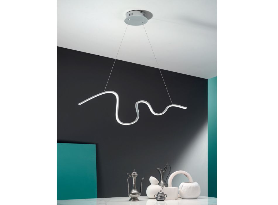 Modern Metal Pendant Lamp with LED Light Source - Steven Viadurini