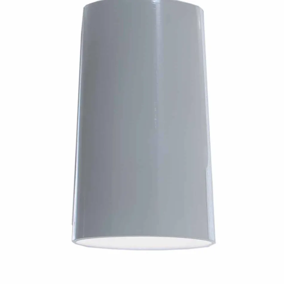 Suspension Lamp Shade in Glossy White Ceramic Design - Cadabra Viadurini