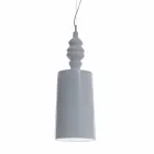 Suspension Lamp Shade in Glossy White Ceramic Design - Cadabra Viadurini