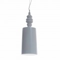 Suspension Lamp Shade in Glossy White Ceramic Design - Cadabra
