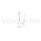 Outdoor suspension lamp in aluminum made in Italy, Anusca Viadurini