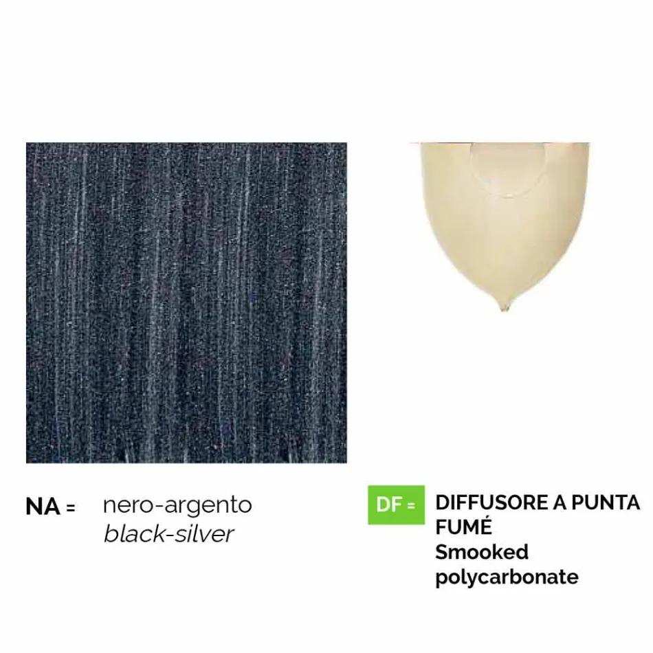 Outdoor suspension lamp in aluminum made in Italy, Anusca Viadurini