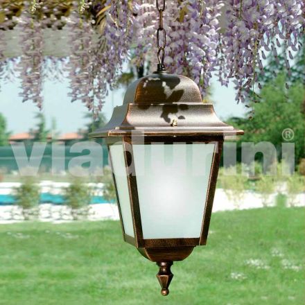 Outdoor suspension lamp made of aluminum, made in Italy, Aquilina Viadurini