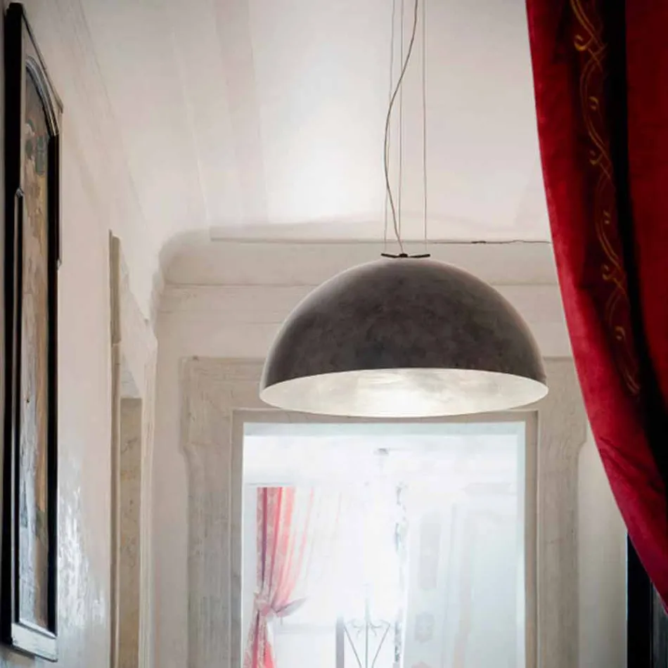Pendant lamp small steel Moonlight Viadurini