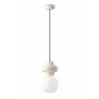 Suspension Lamp Made of Ceramic and Glass Made in Italy - Capocabana Viadurini