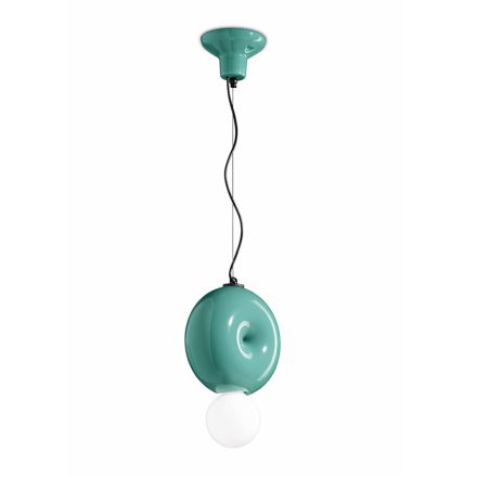 Round Ceramic Suspension Lamp Made in Italy - Bumbum Viadurini