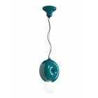 Round Ceramic Suspension Lamp Made in Italy - Bumbum Viadurini
