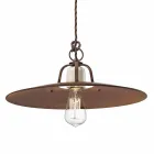 Hanging lamp Ferroluce craft industrial style Viadurini