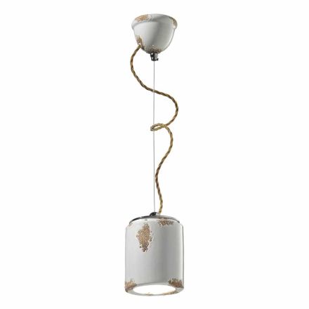 Hanging lamp crafted vintage Ferroluce Viadurini