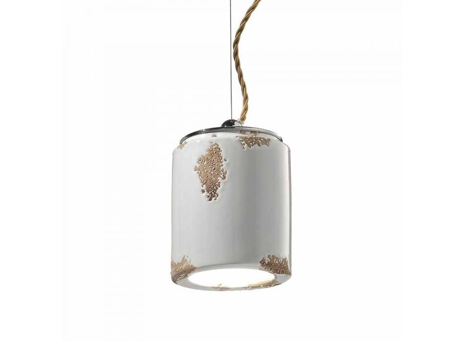 Hanging lamp crafted vintage Ferroluce